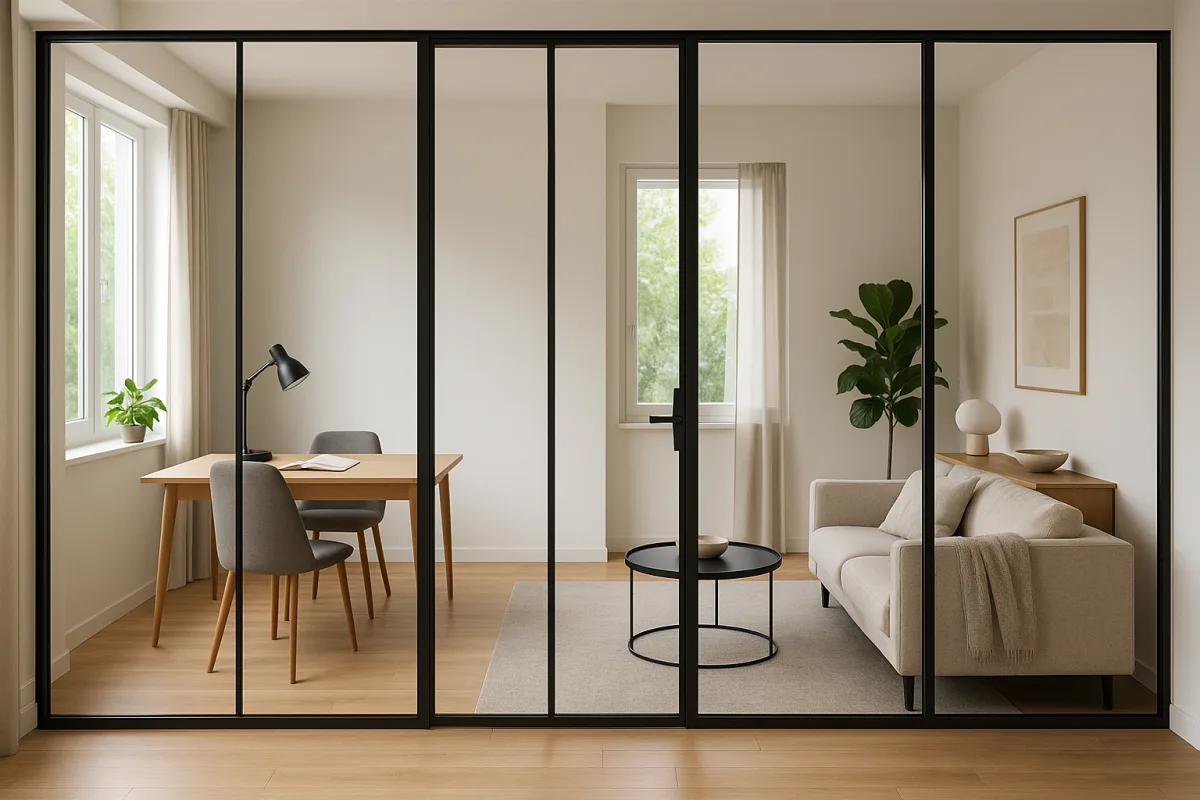 Separè in vetro per open space: massimizza la luminosità senza rinunciare alla privacy