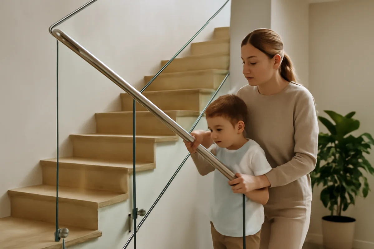 Parapetti in vetro per scale interne: come garantire sicurezza senza rinunciare all’eleganza