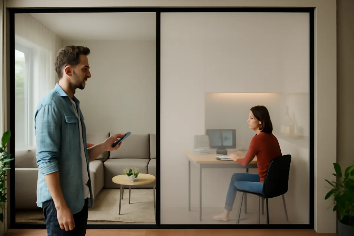 Vetri smart per interni: la tecnologia che rende la casa multifunzionale