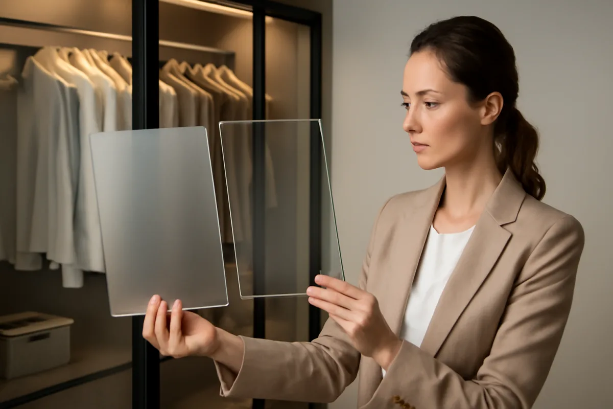 Quale vetro scegliere per una cabina armadio luminosa? I segreti degli interior designer