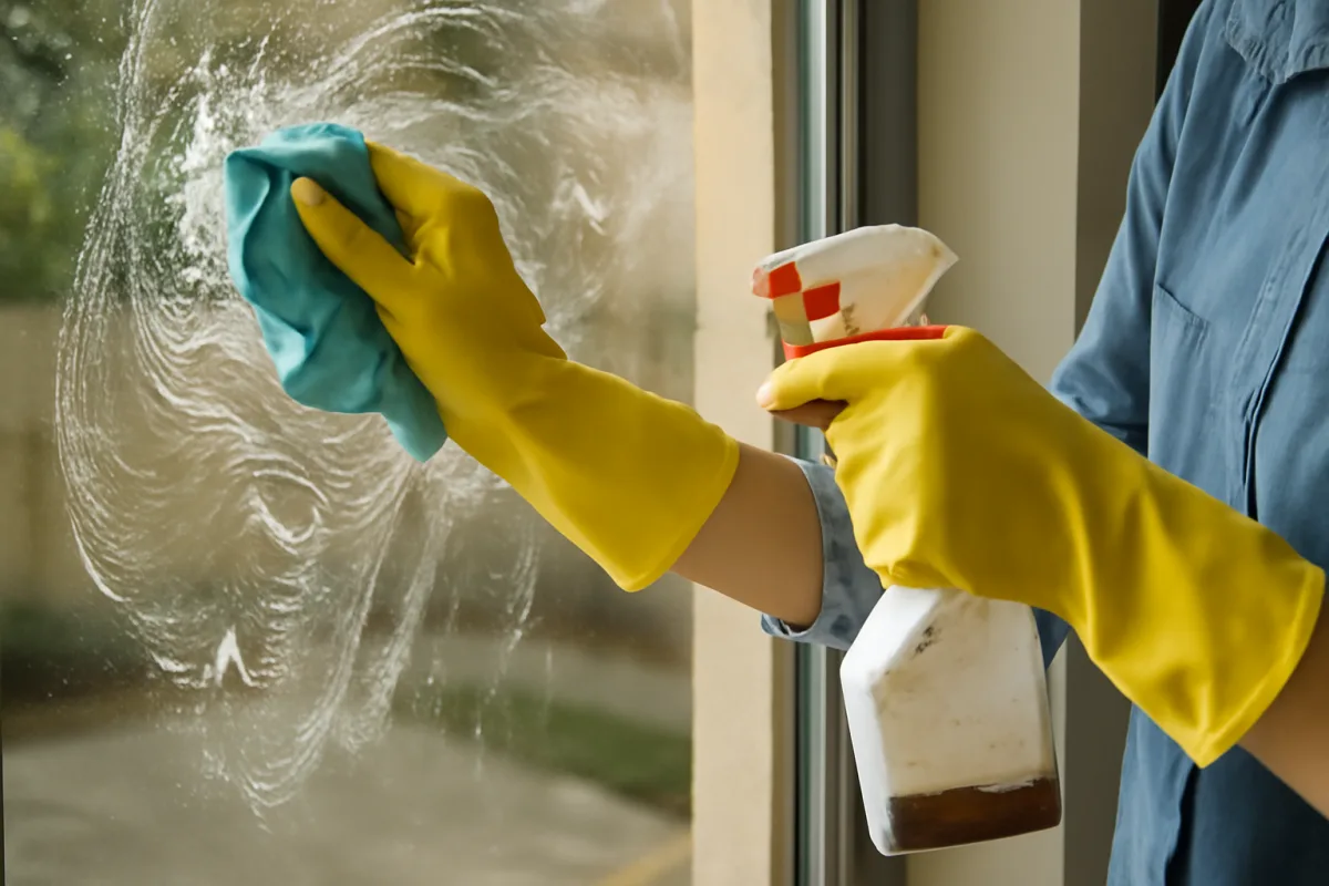 Cosa evitare quando pulisci le porte in vetro? Gli errori che possono rovinare la superficie