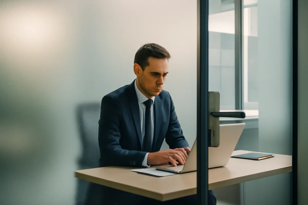 Vetro satinato per uffici: la chiave per privacy e luce senza compromessi