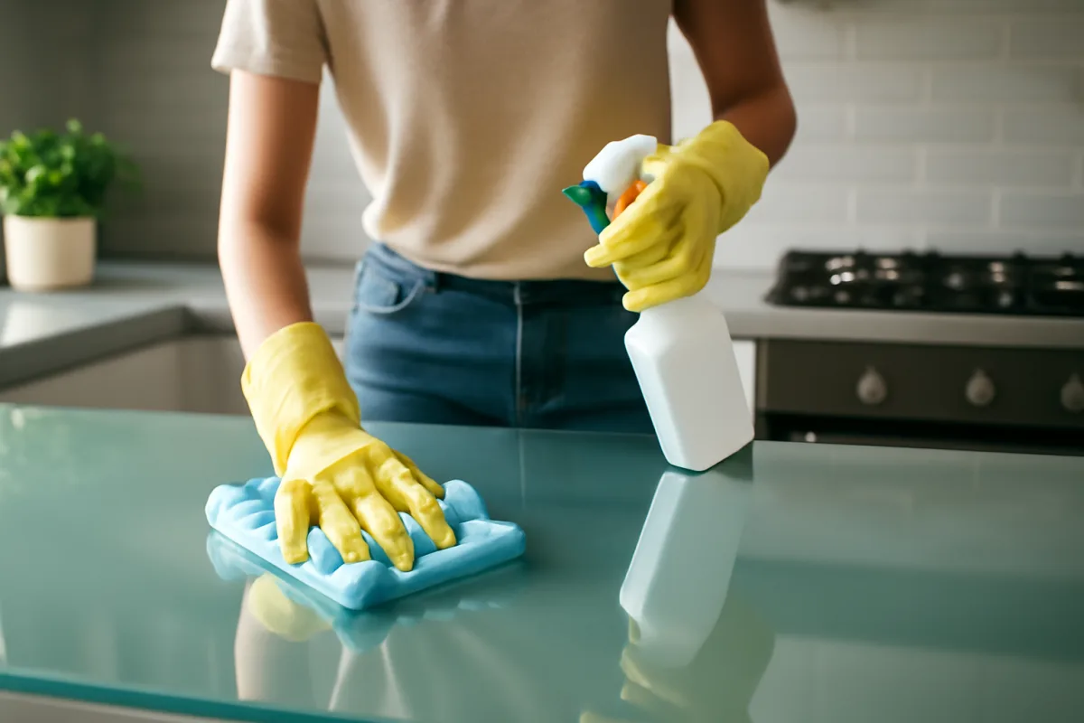 Come mantenere brillanti i piani cucina in vetro: routine semplici consigliate dagli esperti