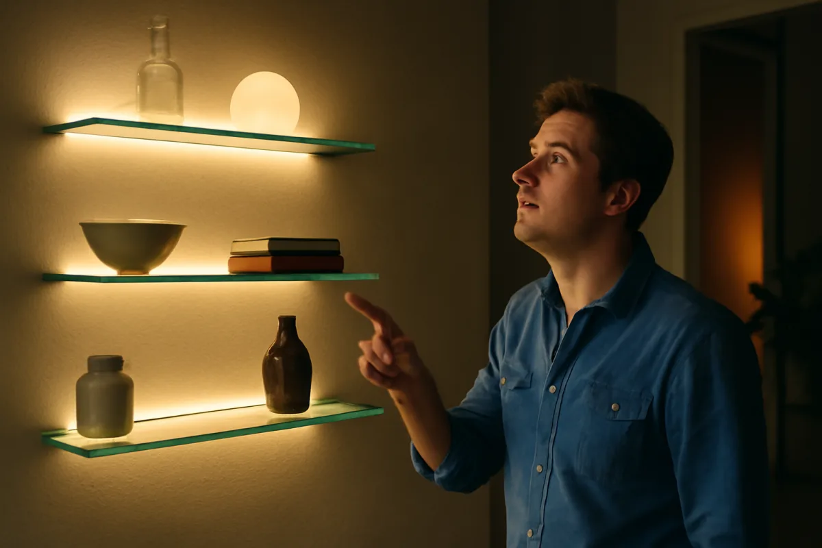 Quando montare mensole in vetro retroilluminate? Le idee che sorprendono
