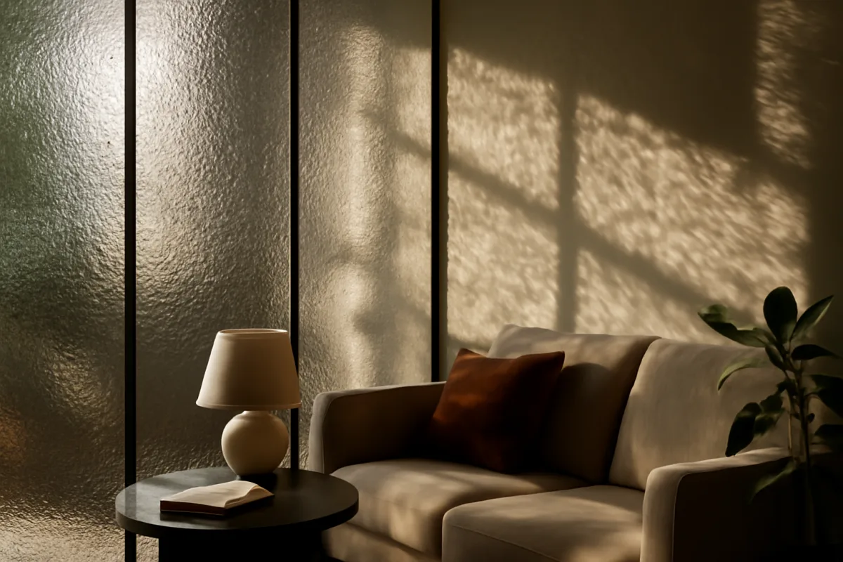 Vetro materico per pareti: come sfruttare texture e giochi di luce nei tuoi ambienti